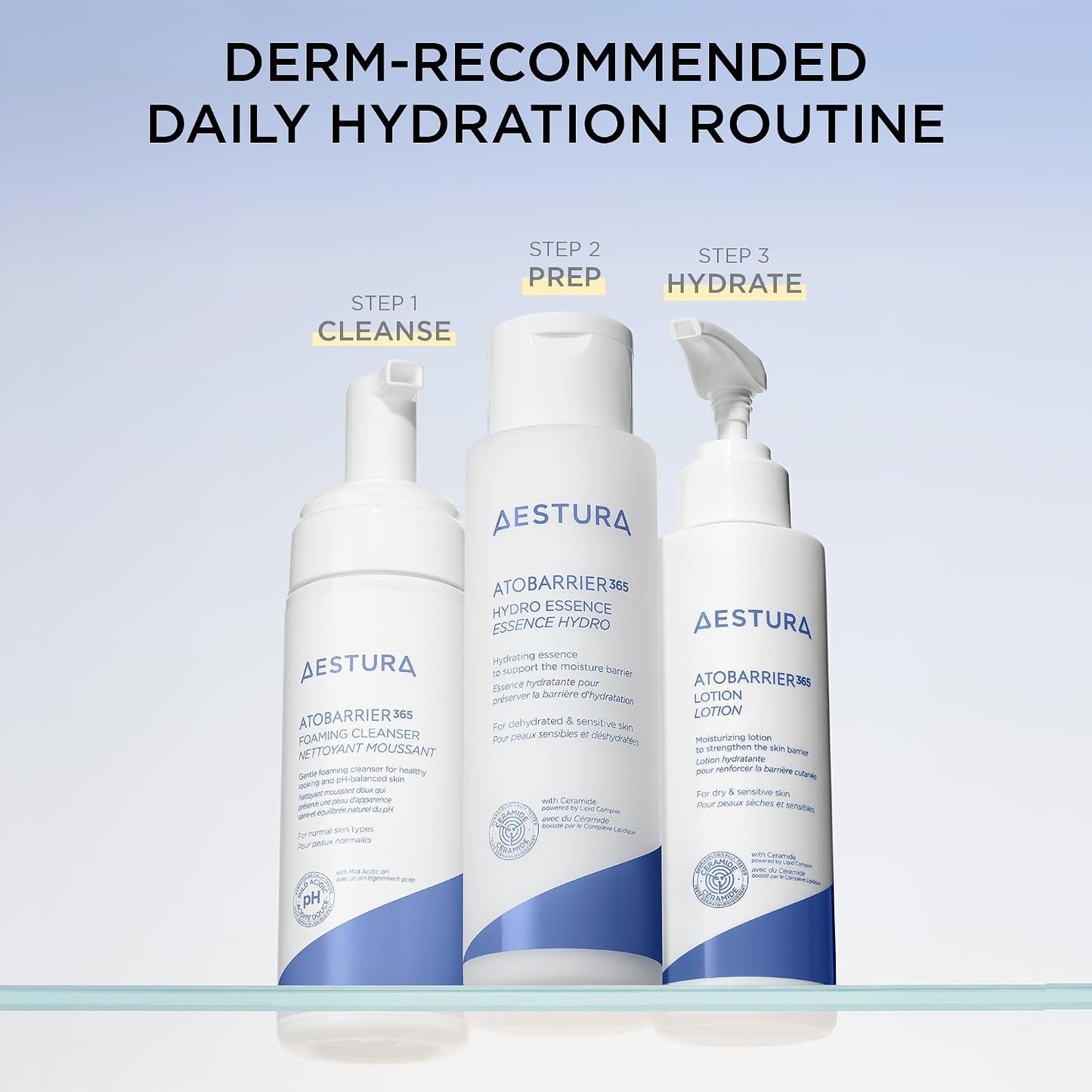 AESTURA ATOBARRIER365 Lightweight Korean Face Moisturizer with Ceramides | Strengthens Barrier, Fast-Absorbing Hydration, Suitable for Dry, Normal & Sensitive Skin, 150ML / 5.07 fl. Oz.